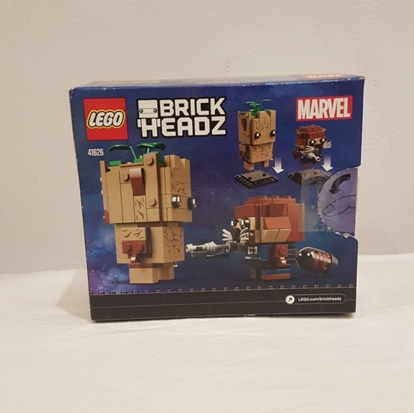 Groot and Rocket BrickHeadz Marvel Lego 41626 - Picture 6 of 9
